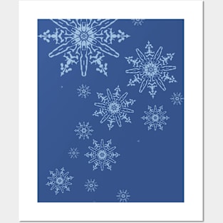 People in Snowflakes Posters and Art